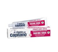 Pasta del Capitano, Dentifricio Baking Soda Bio, Ravviva il Bianco Naturale dei Denti e Neutralizza gli Acidi della Placca Batterica, 100% Made in Italy, Tubetto da 100 ml