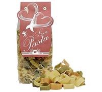 Pasta dell' Amore a forma di cuoricini bianco rosso e verde - Love Pasta
