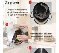 Pasta detergente multifunzionale efficiente e delicata - adatta per la pulizia di utensili da cucina, detergente per acciaio inossidabile, pasta detergente magica rosa, fornelli, fornelli a gas, cappa