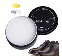 Pasta detergente per pelle, balsamo per pelle, balsamo multifunzionale con asciugamano e spugna, 100 ml portatile per veicoli e mobili, balsamo all'olio di visone per