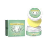 Pasta detergente per scarpe, pasta detergente per scarpe da ginnastica con spugna, balsamo delicato per la pulizia profonda, set per la cura delle scarpe per tela, pelle, suola in gomma, sandali