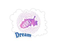 Pasta di Frutta all'uva Adesivi Citazione Sogno Decalcomanie in Vinile