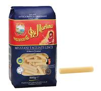 Pasta Di Martino Pasta Corta Mezzani Tagliati Lisci N° 132 Pacco da 500 g Trafilata a Bronzo