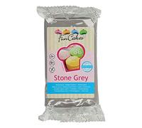 FunCakes Pasta di Zucchero Grigia, 1 Pezzi x 250 Grammi