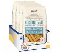 Pasta Elicoidali N.49 Senza Glutine, 400 g, Pasta Corta Trafilata al Bronzo con Riso Integrale e Mais, Ideale per Primi Piatti, Confezione Multipla da 4/8/12 Pezzi (4 PEZZI)