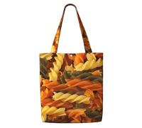Pasta gustosa,Borse della spesa riutilizzabili, borse per la spesa, borsa a tracolla in tela di grande capacità