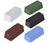 Pasta Iosso, Jicyor 5 Pezzi Pasta Abrasiva Lucidante,per Pelle Metalli Pasta Lucidante Acciaio Abrasiva Lucidatura Cera Affilatura Composti Lucidanti (Verde,Rosso,Blu,Bianca,Nero)
