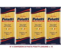 PASTA LINGUINE DI SEMOLA DI GRANO DURO SICILIANO 100% POIATTI N° 10 KG 4