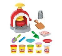 Play-Doh Kitchen Creations La Pizzeria, playset con 6 vasetti di pasta modellabile e 8 accessori