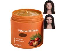 Pasta Nutriente Batana per Capelli Secchi Danneggiati, Balsamo Riparatore Profondo per Capelli Permanenti e Colorati, Trattamento Idratante Seta Non Grassa, Frizz Controllo Statico Vitamina E (1PCS)