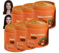 Pasta Nutriente Batana per Capelli Secchi Danneggiati, Balsamo Riparatore Profondo per Capelli Permanenti e Colorati, Trattamento Idratante Seta Non Grassa, Frizz Controllo Statico Vitamina E (6PCS)
