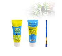 Pasta per innesto bonsai, agente curativo per ferite vegetali, con pennello, pasta per potatura per la guarigione del taglio degli alberi, sigillante per potatura, sigillante per ferite degli alberi