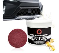 Pasta Per La Lucidatura Dei Metalli - Rimuovi Protettivo | Pasta Per Riparazioni | Per Ossidazione E Scolorimento Alluminio Cromo Acciaio Inossidabile Tubi Scarichi Ruote E Paraurti