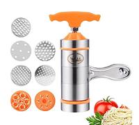 Pasta Press In Acciaio Inossidabile, Mini Tagliatella Manuale, Mini Macchina Per La Pasta Manuale, Macchina Pasta Fatta In Casa, Per Fresche, Lasagne, Rotoli Pasta, Tagliapasta Con 7 Stampi.