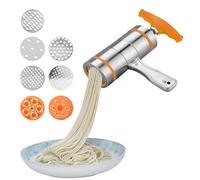 Pasta Press Machine - Spaghetti Noodle Press, Strumento per produttore di pasta portatile | Meccanismo di pressatura rapida in acciaio inossidabile, varietà di sette, preparazione manuale della pasta