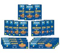 Pasta proteica De Cecco High Protein, Kit 18 Pezzi | Spaghetti, Penne Rigate, Fusilli, Linguine, Rigatoni | Box pasta per sportivi, cibi proteici per tutta la famiglia