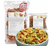 Pasta proteica, fusilli keto Line@diet - 14 monoporzioni di fusilli chetogenici da 50g - 0 zuccheri, ricche di fibre e proteine - 700g