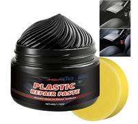 Pasta restauratrice per plastica nera, rivestimento ceramico, crema avanzata per la riparazione di plastiche per ripristinare finiture sbiadite, paraurti e interni, protezione solare a lunga (1PCS)