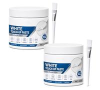 Pasta riparatrice efficiente per cartongesso e mobili bianchi (2PC) | Kit di riparazione per pareti: stucco per legno e crema riparatrice, ideale per correggere ammaccature e crepe nelle pareti
