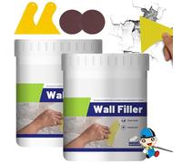 Pasta riparatrice impermeabile per pareti, kit per la riparazione di cartongesso, stucco per cartongesso efficiente con raschietto, per riempire fori superficiali in modo rapido e semplice (2 pz)