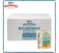 Pasta Rummo Mezzi Rigaroni N.51 Riso Mais Senza Glutine Scorta Multipack 12x400g