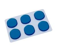 Pasta Silenziante, Kit Silenziatore per Tamburo in Gel Trasparente da 6 Pezzi Pasta Silenziante per Rullante (Blu)