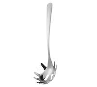 Pasta Spoon con i denti | Spoon di pasta in acciaio inossidabile | Server di filtro Spaghetti | Utensili da cucina a coltivatore di noodle, forchetta di pasta prongeta con fori scanalati, cucchiaio