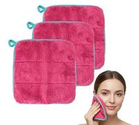 Pastaclean Set di 3 panni per il lavaggio e il trucco, 30 x 30 cm, in microfibra di alta qualità, super morbidi, certificati Oeko-Tex 100, riutilizzabili e sostenibili