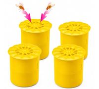 Pastaclean® Trappole per mosche della frutta, confezione da 4, efficaci trappole per mosche della frutta, senza veleno, trappole per insetti per il cestino della frutta, facile da riempire con