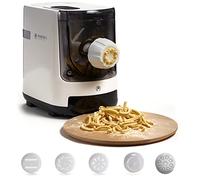 PASTAIO | Macchina per la Pasta Fresca e per gli Impasti. Pasta Maker, fino a 800g di pasta per ciclo, pesatura automatica, 7 trafile incluse per 10 tipi di pasta, 180W