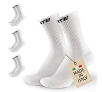 PASTE ® 3 paia di calzini da calcio Performance nero/bianco (taglia 39-47) - calzini da calcio da donna e uomo - calzini da calcio antiscivolo - calzini sportivi traspiranti - calzini da calcio per