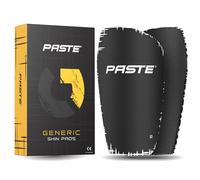 PASTE ® Parastinchi da calcio per uomo, donna e bambino nero - Shin Pads adulto per calzettoni da calcio (personalizzabile) - Shin Guards antiscivolo, sottile con imbottitura