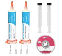 Paste per Saldatura, Flussante, Pasta per Saldare a Stagno, Flussanti per Saldatura, Pasta di Flusso di Saldatura Senza Piombo, Ideale per Saldatura a Stagno e Riparazioni BGA/PCB