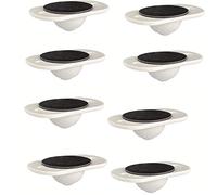 Paste Type Universal Pulley, Paste Type Pulley Universal Wheel, Self Adhesive Casters, Storage Box Trash Can Furniture Bottom Wheel Rollers (Plastic,8 pcs)