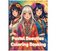 Pastel Beauties: Cute Anime Coloring Fun