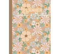 Pastel Blooms Planner: Bloom flowers Daily Weekly Monthly Notebook Organizer, Time Management, Large Paper Pad 8.5" x 11" - 100 Pages