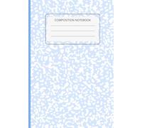 Pastel Blue Marble Notebook, Minimal Aesthetic Wide Ruled Journal for School Writing, Soft Blue Notebook 6x9, matte cover: Light pastel marble cover ... for calm, comfortable writing and daily notes