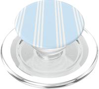 Pastel Blue Vertical Striped Pattern Cool Lines PopSockets PopGrip per MagSafe