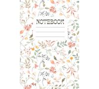 Pastel Botanical Notebook: Elegant Watercolor Floral Journal for Notes, Ideas, and Everyday Writing. 120 papers, lined, 6" x 9"