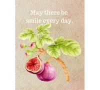 Pastel brown notebook with pictures of fruit branches and fruits.: For students and educational institutions, suitable for women and men, office ... gift for special occasions, 8.5x11, 100 pages