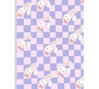 Pastel Bunny Dreams Notebook: Adorable Pink & Purple Lined Journal for Writing, Notes, School or Gifts - 8.5" x 11"