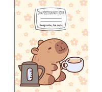 Pastel Capybara Composition Notebook: A Cute and Cozy Wide Ruled Writing Journal with Lined Pages for Girls, Schoo, and Capybara Lovers - 110 Pages of Charm and Creativity!