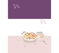 Pastel Composition Notebook - Cute Food & Coffee Themed | 110 Lined Pages | 7.5 x 9.25 in: Aesthetic Soft Cover Notebook for Students, Teens, and Writers - Ruled Paper for School or Personal Use