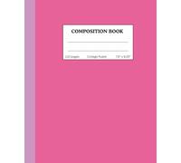Pastel Dreams: College Ruled Composition Notebook - 7.5" x 9.25" | Aesthetic Pastel Composition Notebook | hot pink: 110 Page Lined Journal for ... Journaling & College Ruled Paper for Students