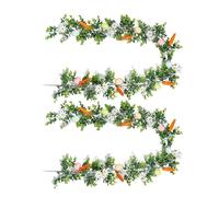 Pastel Easter Egg Garland - Multicolore, 2 pezzi 175 cm Artificial Decorations, Easter Egg Banner, Garland Strands, Pre-Strung Eggs, Bendable Wire Base | Home, Indoor, Party, Wall, Mantel,