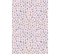 Pastel Floral Lined Notebook: 6x9" Journal with Hand-painted Pattern of Adorable Flowers in Pinks and Purples and Blues