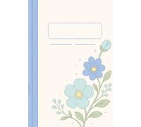 Pastel Flower Themed Graphing Notebook: A Aesthetic Flower Journal for Notes, School, Work, and Sketching, for Girls, Teens, and Nature Lovers, 6 x 9, 200 pages