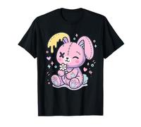 Pastel Goth Bunny Creepy Cute Kawaii Horror Doll Strano Maglietta