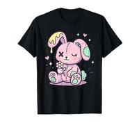 Pastel Goth Bunny Creepy Cute Kawaii Horror Doll Strano Maglietta