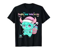 Pastel Goth Christmas Krampus Cute Spooky Kawaii Gothmas Maglietta
